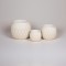 S/3 POT, FIBERCLAY, WHITE&BEIGE, 26x26x21.5/36x36x30/47x47x39cm 819-00750