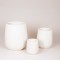 S/3 POT, FIBERCLAY, WHITE, 22x22x25/32x32x37/44x44x50cm 819-00751