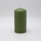 CANDLE OLIVE GREEN 7x14cm 819-00934