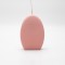 EGG CANDLE DUSTY PINK RUSTIC 10x15cm 819-00952