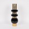 VASE IRON - CERAMIC GOLD-BLACK 17.5x10x50.5cm 819-01154