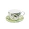 MUG WITH SAUCER PORCELAIN WITH OLIVE BRANCHES 230ml 820-00008