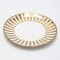 S/8 PASTA WITH SPATULA WHITE - GOLD 20cm 820-00026