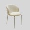 CHAIR FABRIC WHITE 58x48x80cm 810-00099