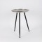 SIDE TABLE METALIC SILVER-BLACK 35x26x47cm 810-00142
