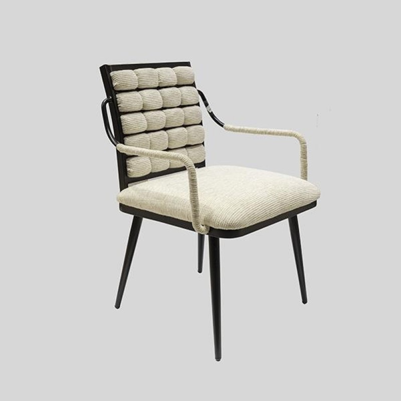 CHAIR VELVET  GREY 59x61x49.5x85 810-00178