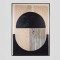 CANVAS WALL ART ABSRTRACT BALANCE BLACK - BEIGE 100x140cm 812-10024