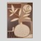 CANVAS WALL ART VASE WITH FLOWERS BEIGE - TILE 100x140cm 812-10026