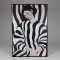 CANVAS WALL ART VASE FEMAIL FIGURE WHITE - BLACK 80x120cm 812-10030