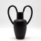 VASE, CERAMIC, BLACK, 17.5x10x25cm 819-00392