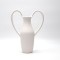 VASE, CERAMIC, WHITE, 21x10x25.3cm 819-00393