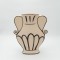 VASE AMPHORA, CERAMIC, ΜΠΕΖ-BLACK, 27x6x32cm 819-00631