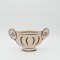 DECORATION PLATE, CERAMIC, BEIGE-BLACK, 28x5.5x16.1cm 819-00636