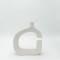 VASE, CERAMIC, WHITE, 21.5x5.5x24.5cm 819-00643