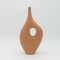 VASE, CERAMIC, BROWN, 17.5x5.5x35.5cm 819-00649