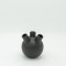 VASE, CERAMIC, BLACK, 11.5x10.5x12.5cm 819-00654