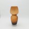 VASE GLASS BROWN 15x15x34cm 819-01049