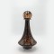 DECANTER GLASS BROWN WITH BLACK DETAILS 18.5x18.5x33cm 819-01056