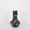 VASE METAL MOSAIC BLACK ANTIQUE 26x26x39cm 819-01070