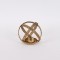 CANDLE HOLDER METALIC GOLD 18x19x15.5cm 819-01083