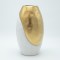 VASE CERAMIC GOLD -WHITE 19.5x19.5x37.5cm 819-01175