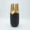 VASE CERAMIC GOLD -BLACK 15x15x37cm 819-01177