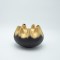 VASE CERAMIC GOLD -BLACK 19.5x19.5x13cm 819-01178