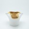 VASE CERAMIC GOLD -WHITE 25.5x23.5x16cm 819-01190
