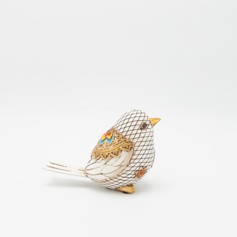 BIRD WHITE-GOLD 16Χ7.5Χ11CM 819-01229