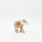 ΕLEPHANT WHITE-GOLD 14Χ5Χ12CM 819-01232
