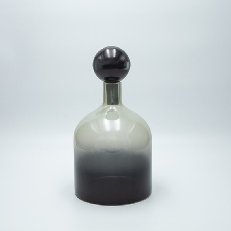 DECANTER GLASS WHITE-BLACK 29x16cm 819-01269