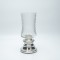 VASE GLASS METAL SILVER Ι 24χ10cm 819-01283