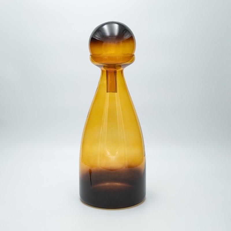 DECANTER GLASS LIGHT BROWN 40x15cm 819-01285