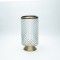 VASE  GLASS GOLD 26.5x13.5cm 819-01288