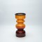 VASE GLASS ORANGE  20χ10cm 819-01291