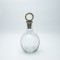 GLASS BOTTLE TRANSPARENT METAL CUP 26 x12 cm 819-01295