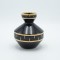 VASE CERAMIC BLACK-GOLD 13x15cm 819-01303