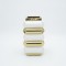 VASE CERAMIC WHITE-GOLD 14x22cm 819-01313