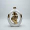VASE FACE CERAMIC WHITE-GOLD 18.5x6.6x25.5cm 819-01317