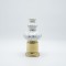 VASE CERAMIC WHITE-GOLD 12x12x20cm 819-01323