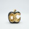 DECORATION APPLE CERAMIC BLACK-GOLD 15x7.5x16.5cm 819-01329