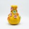 VASE WITH FLOWERS CERAMIC ORANGE & COLORS 19X19X23.5CM 819-01336