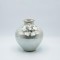 VASE WITH FLOWERS CERAMIC IVORY GLOSS 21x21x20cm 819-01337