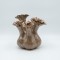 VASE WITH FLOWERS CERAMIC DARK SILVER 22x22x20cm 819-01341