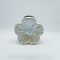 VASE FLOWER CERAMIC BLUE - BEIGE 24x8.5x24cm 819-01346