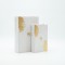 DECORATIVE BOOK BOX WOODEN WHITE-GOLD-BLACK 18x7x27cm 819-01350