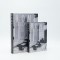 S/2 DECORATIVE BOOK BOX WOODEΝ BLACK-WHITE -GREY 31x31x48cm 819-01358