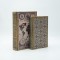 DECORATIVE BOOK BOX WOODEN BROWN 20x6.8x30cm 819-01364