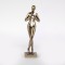 DECORATIVE SCULPTURE FIGURE POLYRESIN GOLD FINISH 8.5x7x30cm 819-01380