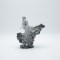 DECORATIVE SCULPTURE FIGURE POLYRESIN GOLD FINISH 22.5x8.5x25cm 819-01391